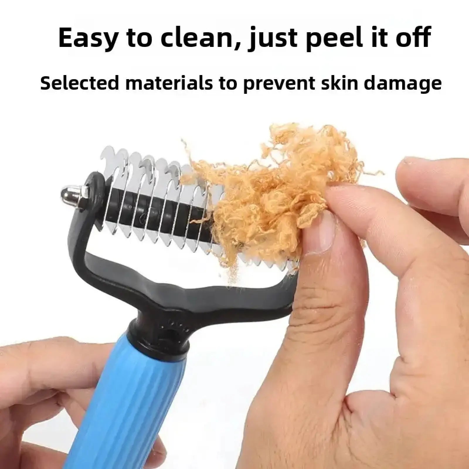 Professional Pet Grooming Tool - Universal Detangling Comb for Dogs, Stainless Steel Double-Sided Design for Effective Shedding and Matted Hair Management, Essential Daily Coat Maintenance Supplies.